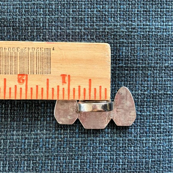 House of Harlow 1960 Triple Arrowhead & Pave Crystal Statement Ring Black Silver - Picture 16 of 16